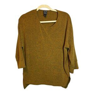 Clara Sun Woo Blouse Sweater‎ Women's Size Large Green Brown